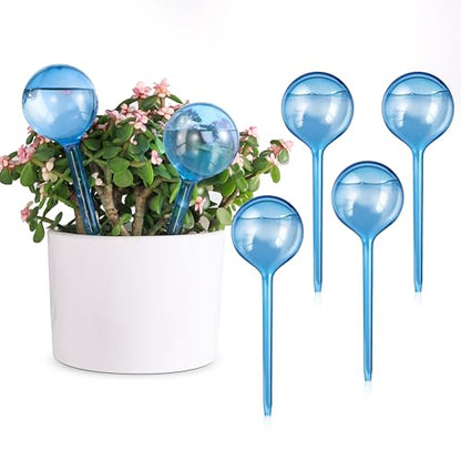 6-Pack Small Plastic Plant Watering Globes, Self Watering Spikes - size: S - 6 Pack