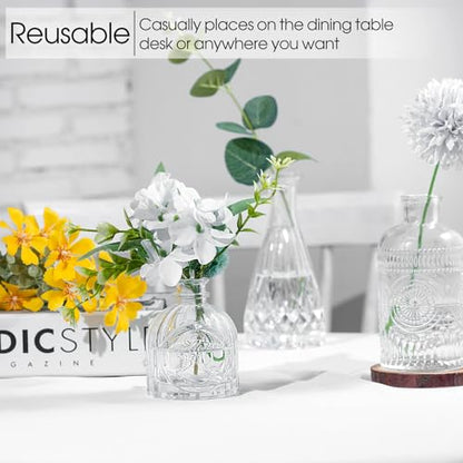 TBWIND Clear Glass Bud Vases Set of 12, Small Vases for Centerpieces - color: Clear-12pcs, size: 12Pcs