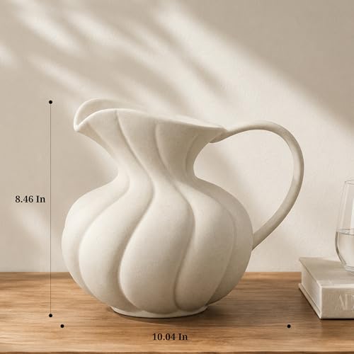Large Ceramic Flower Vase Home Decor - Farmhouse Table Vases