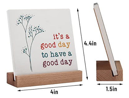 Positive Decor for Home Office, Motivational Gifts for Women, It's a Good Day Sign Inspirational Desk Art Decor, Emotion cheerful Support Mindset Good Vibes Decoration - style: It's a Good Day