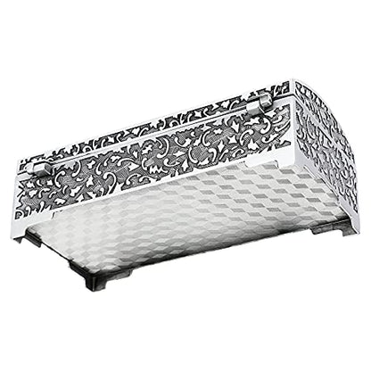 Hipiwe Vintage Metal Jewelry Box Treasure Chest Case Ring Holder, Medium - size: Medium