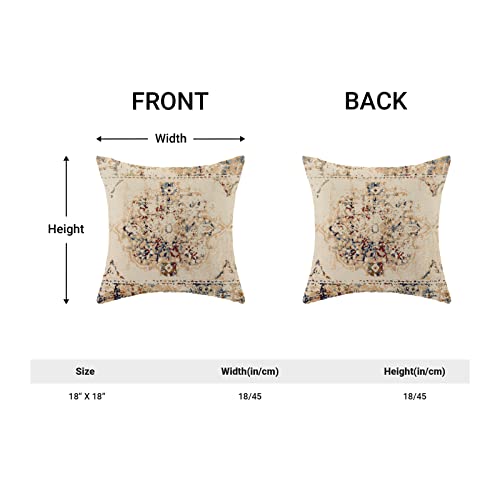 Vintage Carpet Ethnic Boho Pillow Covers 18x18 Set of 2 - color: Boho-22, size: 18" x 18" (Pack of 2)