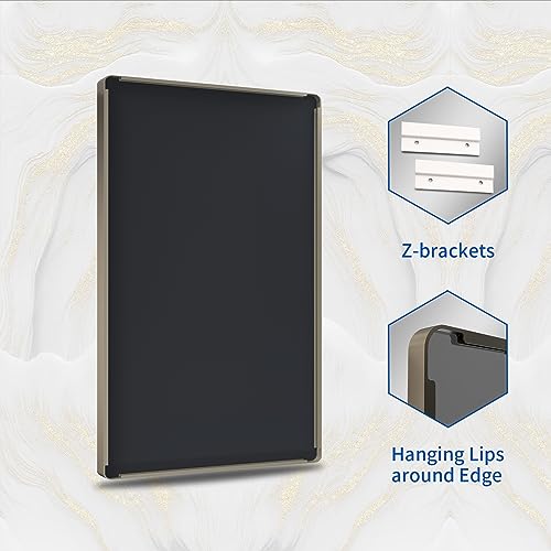WEER Bathroom Vanity Mirror Bronze 55X36 Inch - color: Bronze, size: 55"L x 36"W