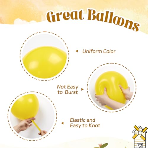 60pcs Tractor Balloons 12inch with Black Green and Yellow Balloons - color: Yellow Green Balck