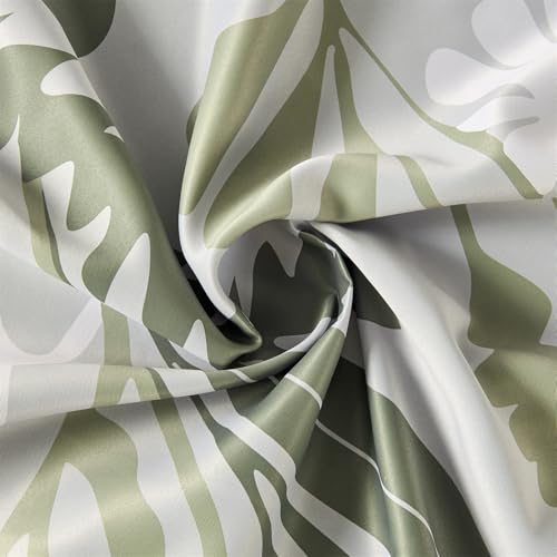 RoomTalks Henri Matisse Blackout Window Curtains for Bedroom Living Room 84 Inches Length 2 Panels, Modern Abstract Aesthetic Botanical Cute Boho Floral Curtain Panels Drapes Green and Greyish White - color: Green and Greyish White