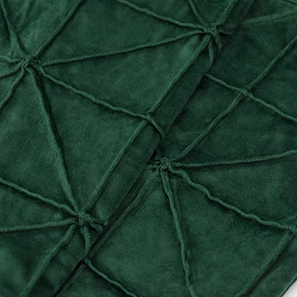 JWH Velvet Pillow Covers, Dark Green, 14x24 Inch - color: Dark Green, size: 24" x 14" (Pack of 1)