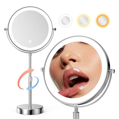 Nicesail Magnifying Lighted Makeup Mirror Height Adjustable