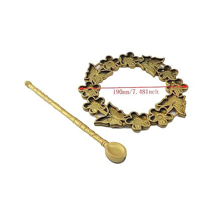 2pcs Gold Curtain Tieback, Round Drapery Holdback, Flower Butterfly - style: Gold Butterfly