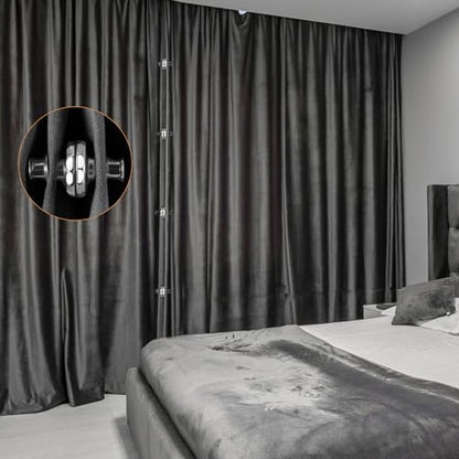 ZENGLU Magnetic Curtain Closer for Home Office Bedroom, 8Pairs Strong Magnets, No Need for Drilling, Easy to Install