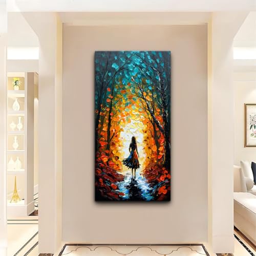 Alenoss Hand Painted Modern Oil Paintings on Canvas Wall Art - color: AL-B104