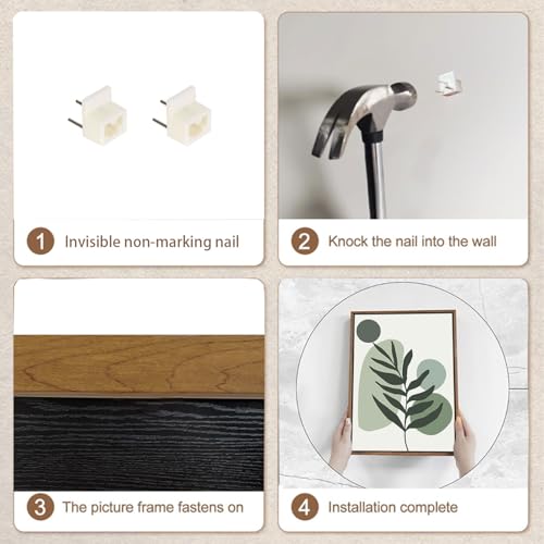 Boho Line Leaf Abstract Framed Canvas Wall Art Set of 3, 12x16 inch - color: Line Leaf, size: 12"x16"Natural