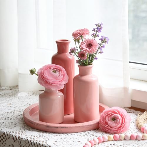 5 Pcs Coffee Table Decor Set, Pink - color: Pink