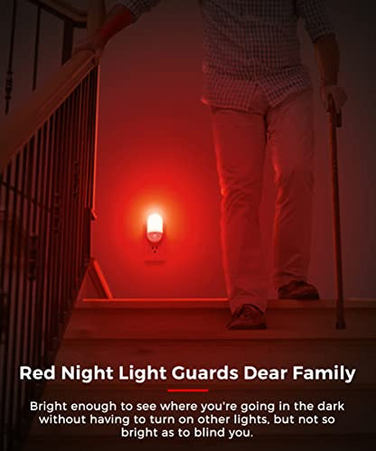 L LOHAS LED Red Night Light, Night Lights Plug into Wall[2 Pack] - color: Red, size: 2 Count (Pack of 1)