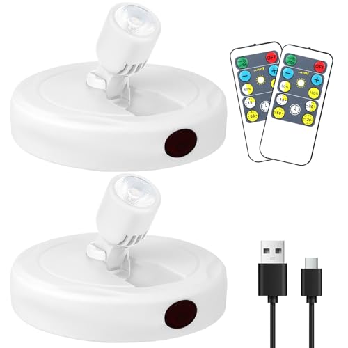 Wireless Spotlight Battery Powered, Rechargeable Plant Spot Light Indoor - color: chargeable White