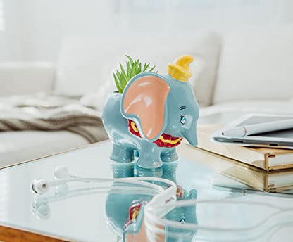Silver Buffalo Disney Dumbo Standing Mini Ceramic Planter - color: Gray/Multi