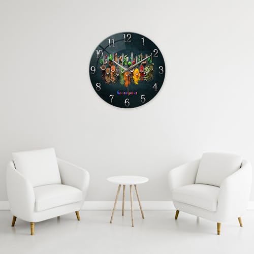 Kitchen Wall Clocks Battery Operated 14 Inch - color: Black3, size: 14 Inch