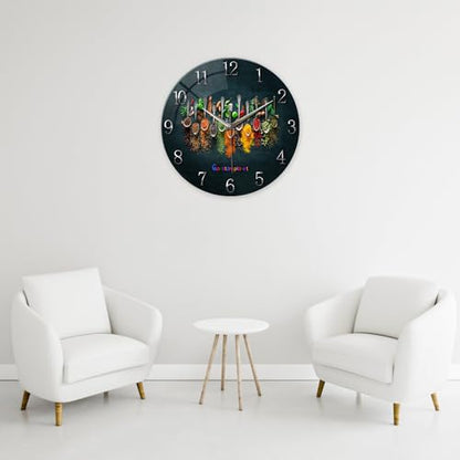 Kitchen Wall Clocks Battery Operated 14 Inch - color: Black3, size: 14 Inch