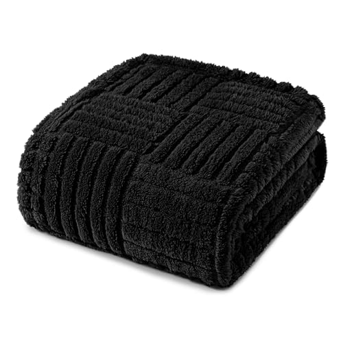 Whale Flotilla Lightweight Fleece Throw Blanket for Couch, Black - color: Black, size: Throw(50x60 Inch)