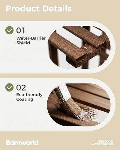 Bamworld Bamboo Plant Stand Indoor 7 Tiered Plant Shelf, Tea Brown 55 Inch - color: Natural 7 Tiered