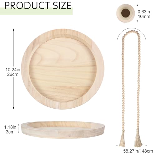 5 Pcs Coffee Table Decor Set, Wood White - color: Wood White