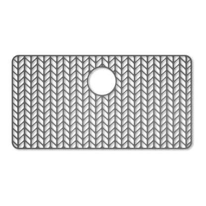 AWOKE Silicone Sink Protectors for Kitchen Sink, 30" x 16" Rear Drain Hole - size: 30 x 16 Rear Drain