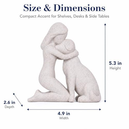 Dog Memorial Gifts for Loss of Dog Woman Hugging - style: Woman