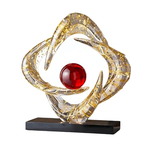 AWNR Modern Sculptures Living Room Shelf Decor Home Décor Accents - color: Gold A-b