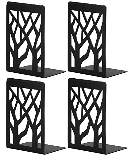 Book Ends, Bookends, Bookends for Shelves, Bookend, Book Ends for Heavy Books, Black Metal Book Shelf Holder Home Decorative, Book Stoppers for Shelves 2 Pair - size: Black-2 Pair