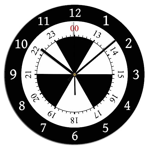 Military Wall Clock TIME 12 Hour Format Wooden Round Clock Wall Decor 10 Inch Decorative Wall Clock Silent Round Wood Wall Clock Hanging Clocks for Bedroom Decor Living Room - color: A-7, size: 10x10in