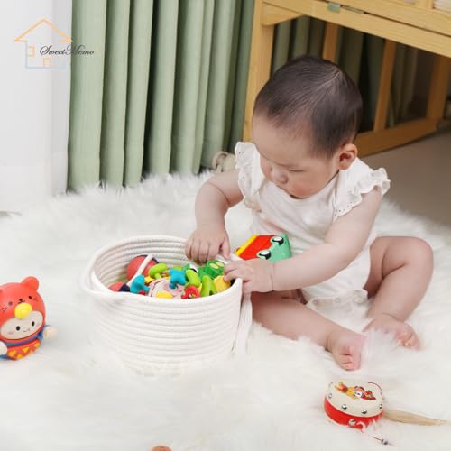 3-Pack Small Gift Basket Empty to Fill with Gifts Bag & Ribbon, White - color: White, size: 3 Pack