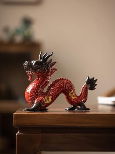Feng Shui Ceramic Dragon Figurine