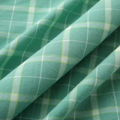 Mywinlle Mint Green Plaid Ruffle Throw Pillow Shams 18"x18" Set of 2 - color: Mint Green Plaid, size: 18" x 18" (Pack of 2)
