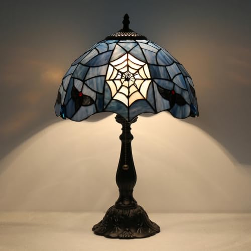 Tiffany Style Table Lamp,Spider Desk Lamp,Gothic Style Stained Glass lamp - color: Spider