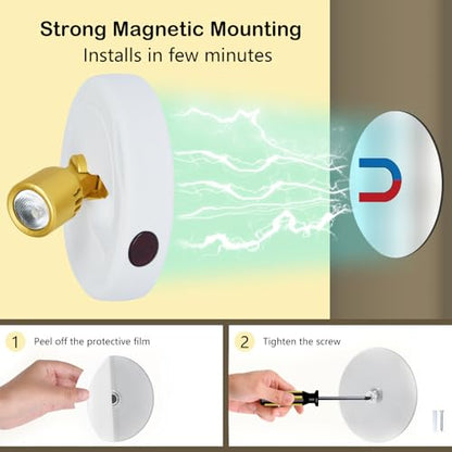 Mini Rechargeable LED Spotlight, spot Lights Indoor,Plant Light - color: White