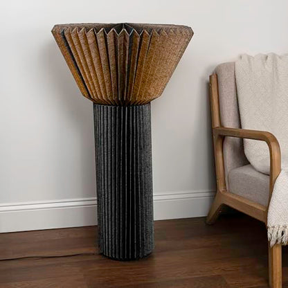 JONATHAN Y Archer Floor Lamp Modern Minimalist Mango Wood Base 37", Black - color: Black
