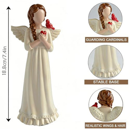 Cardinal Gifts for Women，Sympathy Gifts Angel Figurine - color: Guardian Angel