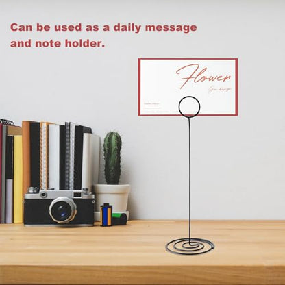 Table Number Holders, 10PCS Place Card Holder, Photo Holder (8.7" Black) - color: Black, size: Extra Large