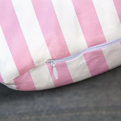 Throw Pillow Covers, Pink Bow, Set of 4, 18"x18" - color: Pink Strawberry