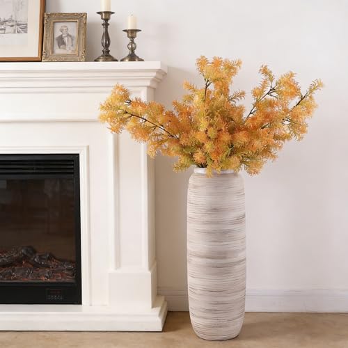 ALMA White Tall Vase for Floor, 18'' Extra Large Vase for Pampas Grass - color: Bottle-white-18"
