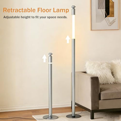Modern LED Corner Floor Lamp, Slim Minimalist Floor Lamp