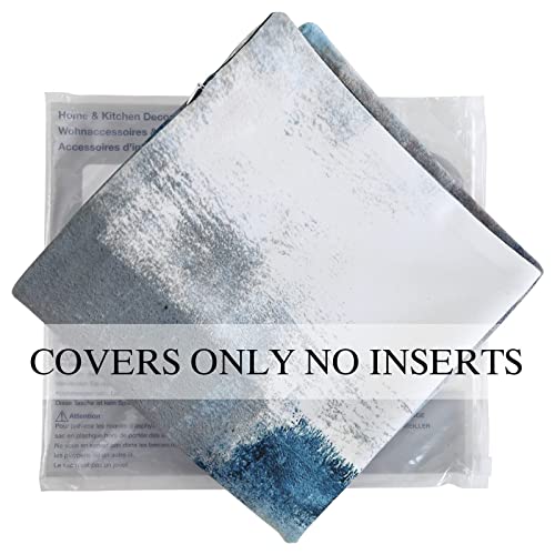 Throw Pillow Covers for Couch, 26x26 Inch, Set of 2, Grey Blue - color: Grey Blue, size: 26" x 26" (Pack of 2)