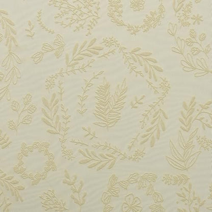 Kotile Natural Beige Sheer Curtains 90 Inches Long, Boho Floral Lace Panels - color: Beige, size: 52"W x 90"L (Pack of 2)