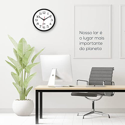 HIPPIH 14 Inch Wall Clock, 2Pack Silent Non Ticking Battery Operated Clocks - color: With Red Second Hand, size: 14 inches