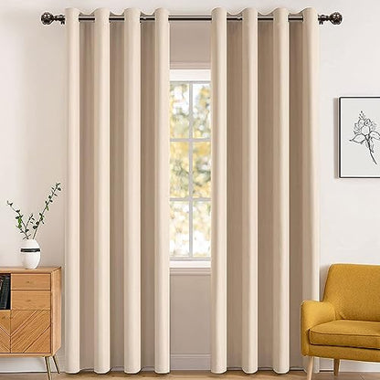 KAMANINA Curtain Rod 32 to 58 Inch, Antique Bronze Adjustable Drapery Rods - color: Antique Bronze, size: 32-58"