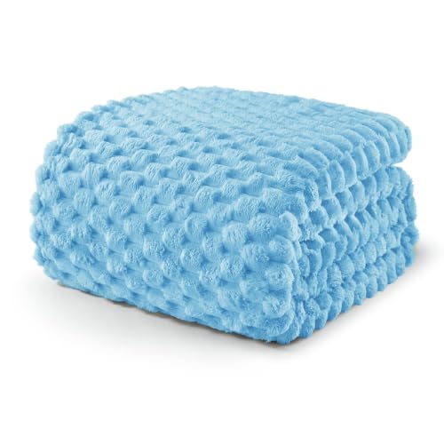Exclusivo Mezcla 3D Fleece Queen Size Blanket for Bed, Blue - color: Blue, size: Queen ( 90x90 IN )