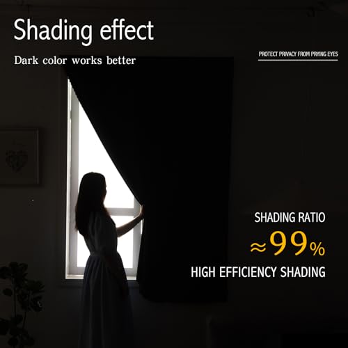 Blackout Curtains for Bedroom Stick On Curtains Window Shades Pull Down Blackout Window Cover No Drillng Self Adhesive Curtains No Rod Small Curtain, 35" W X 59" L, Dark Green, 1 Panel - color: Dark Green, size: 35"W x 59"L (Pack of 1)
