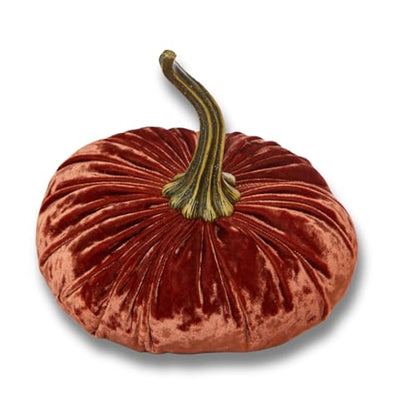 Luxe Burnt Orange 6.25 inch Velvet Pumpkin (Luxe Burnt Orange) - color: Luxe Burnt Orange