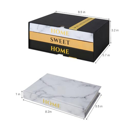 Decorative books for Home Decor Living Room Decoration Coffee Table Faux Books Décor with Blank Pages Inside, Stacked Book Decor