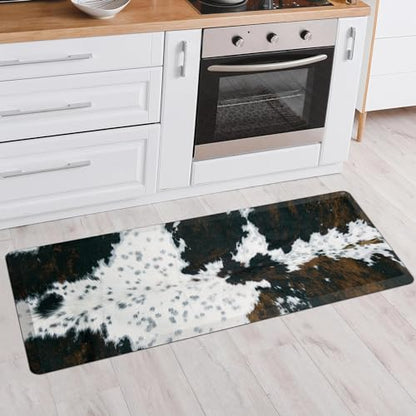 Tyrot Cowhide Kitchen Mat Cushioned Anti Fatigue, 17.3x47 - size: 47"L x 17.3"W x 0.5"Th