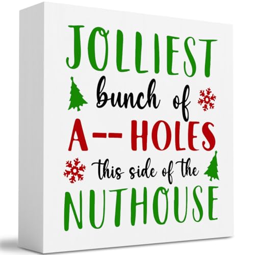 Festive Fun: Funny Christmas Decorations, 5 x 5 inches - color: Bunch